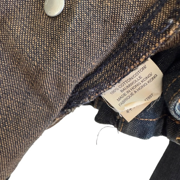 True Y2K Gap Denim Jeans Cadet Army Military Jacket - Picture 6 of 7